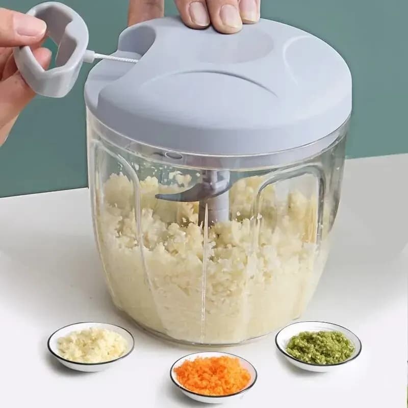 Home Kitchen Manual Ginger Grinder Garlic Mud Splasher Multifunctional Vegetable Cutter Handheld Meat Grinder Modern Minimalist - 2