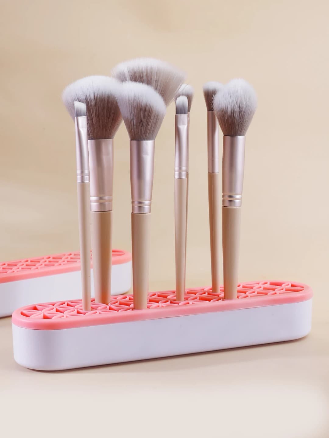 جديد سيليكون فرشاة للمكياج تجفيف الرف صندوق عرض أحمر الشفاه أدوات ماكياج متعددة الوظائف فرشاة الشمس رف صندوق تخزين