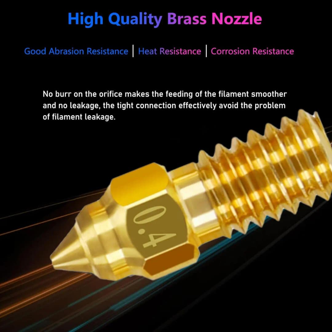 Creality Ender 3 V3 SE Nozzle Kit, High-Temperature Resistance Extruder Nozzles with Silicone Cover for Ender 5 S1/Ender 7 - 3