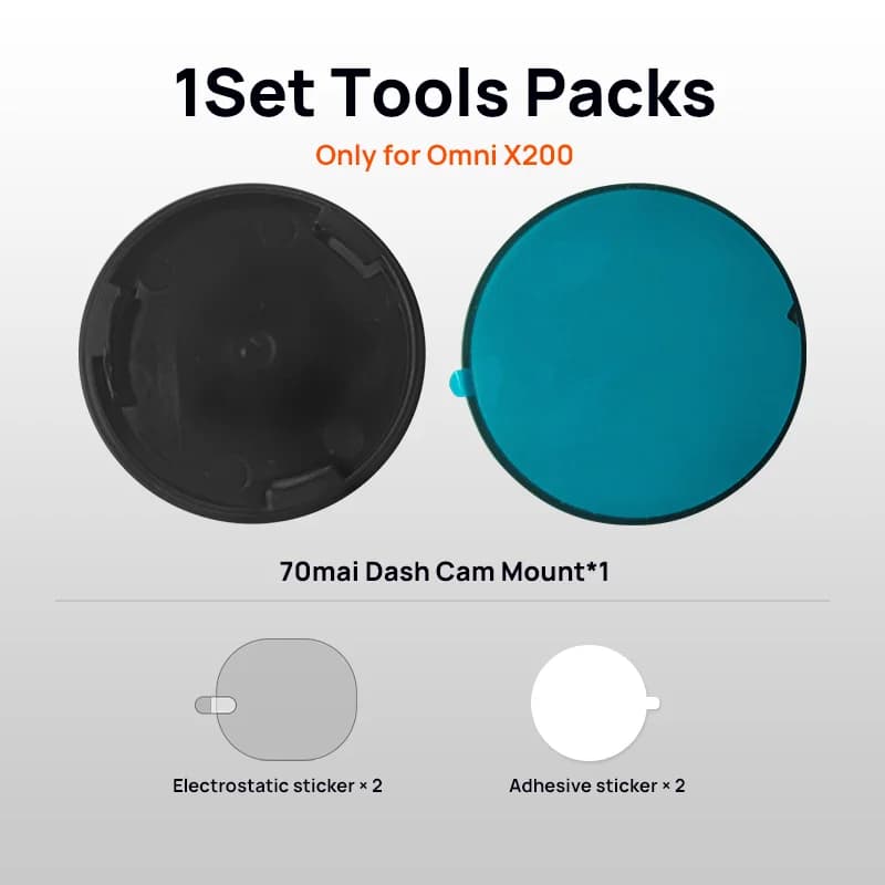 70mai Mount & Sticker Tool Pack for 70mai Dash Cam T800/X800/A810/A510/A800S/A500S/1S/M300/M200 Car DVR Mount - 3