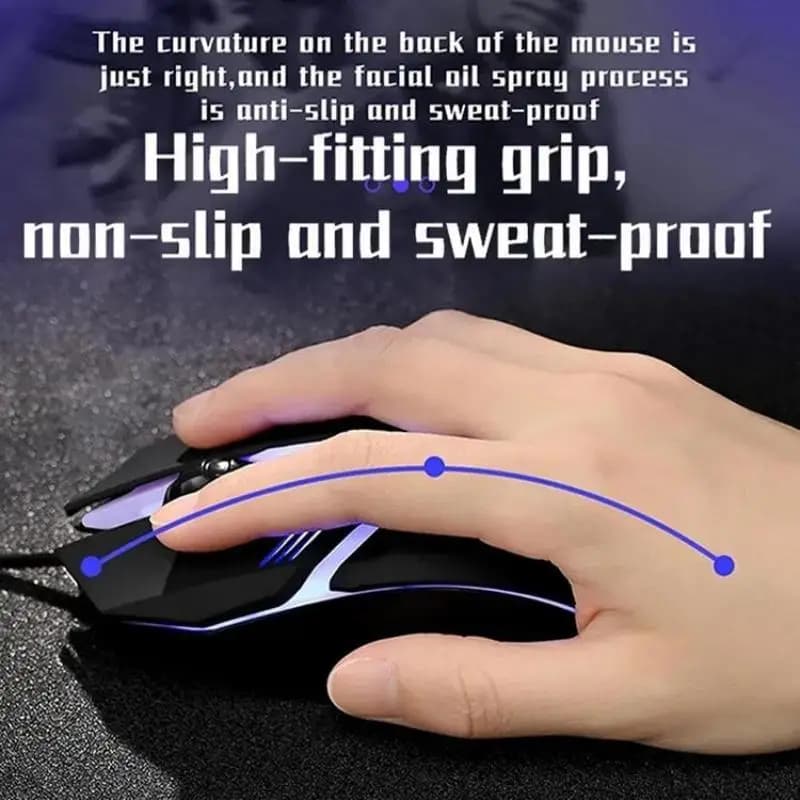 2025 Latest High Quality Ergonomic Design Gaming Mouse Desktop Computer Laptop USB Backlit Mouse Manufacturers Hot Sale - 3
