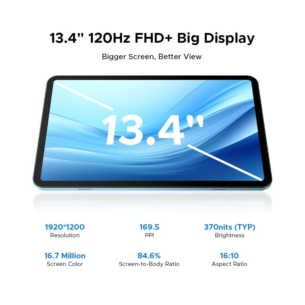 DOOGEE U13 Pro Tablet PC Android 16 Gemini AI 13'' FHD+ 120Hz UNISOC T7300 32GB 256GB 11000mAh Battery 13MP+8MP Smart Pad - 3