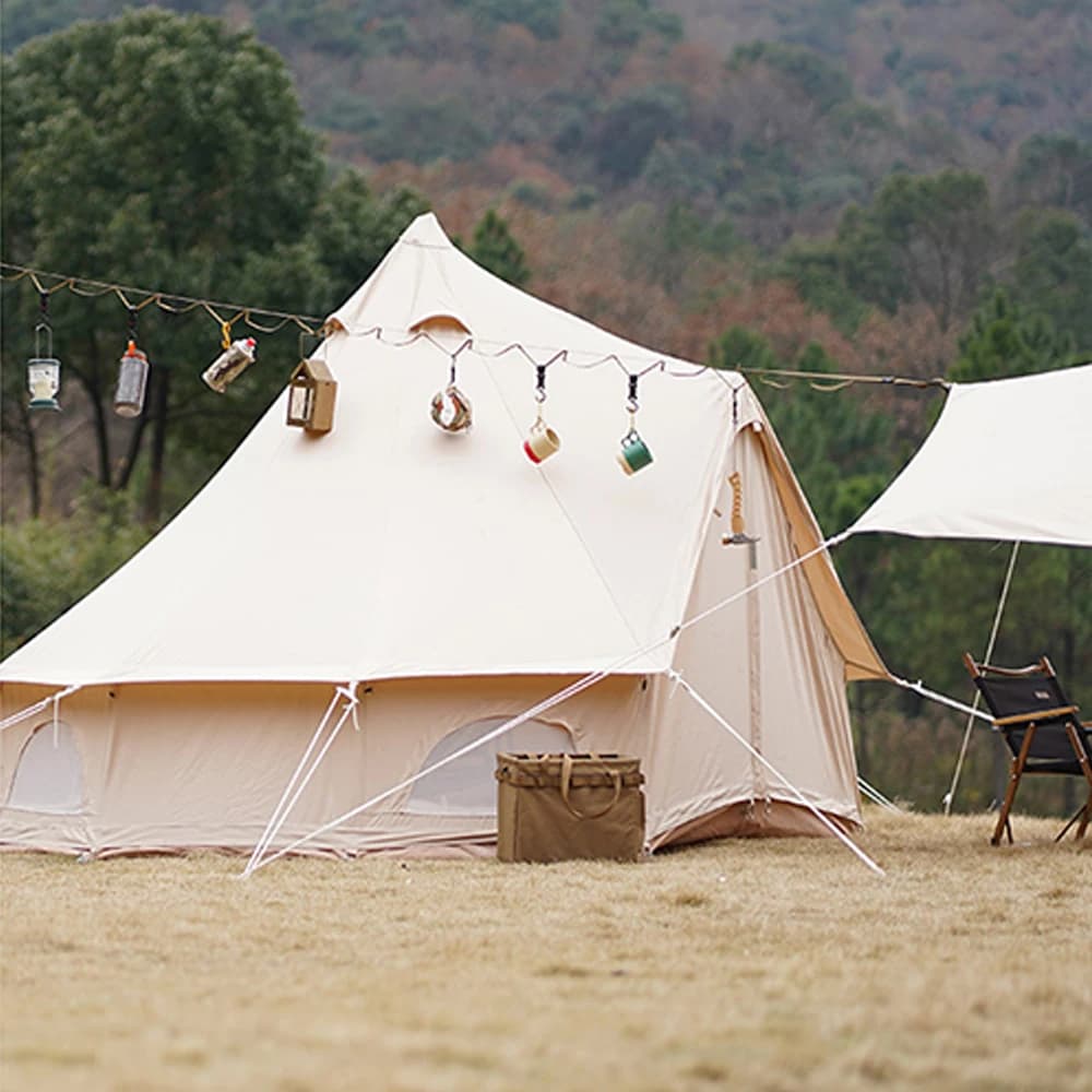 حبل تعليق قابل للتعديل للتخييم لخيمة المظلة - إكسسوارات تخزين معدات التخييم متعددة الاستخدامات المحمولة للمشي والتخييم - 3