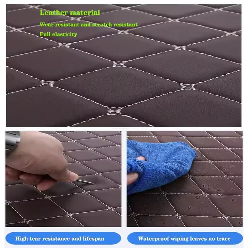 Outdoor Car Sleeping Pad Foldable Camping Bed For SUV Back Seat Wooden Base High Density Foam Mattress Portable Travel - 4