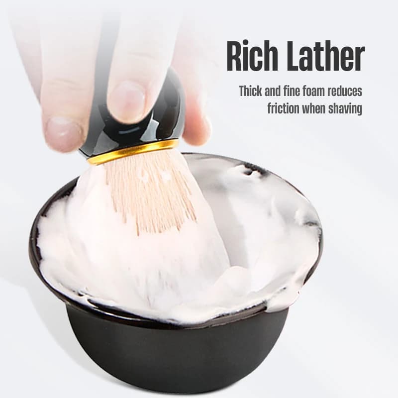 Professional Shaving Brush 1/2/3Pcs Set 3-in-1 Shave Kits, Shaving Bowl and Shaving Stand, Father's Day Men's Gift Kit - 3