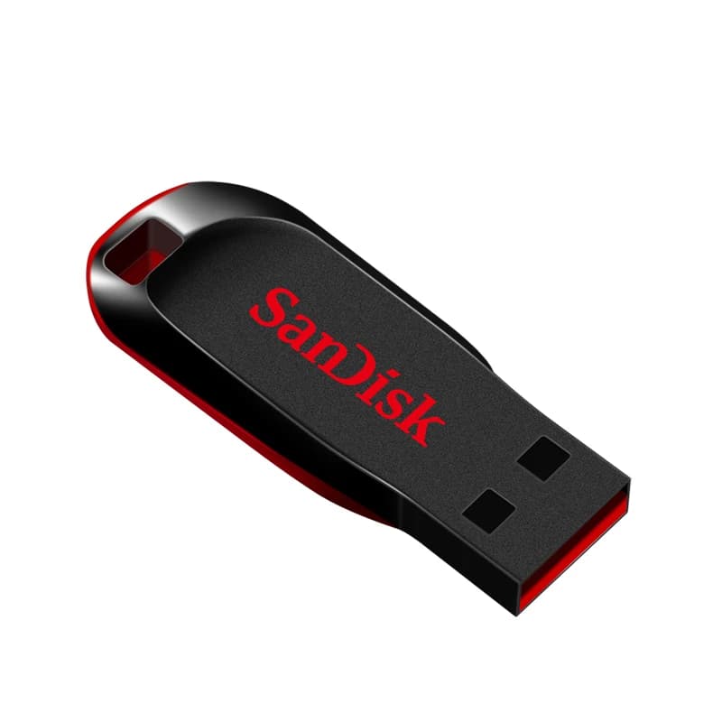 محرك أقراص فلاش USB من Sandisk طراز CZ50 بسعات 32 جيجابايت و64 جيجابايت و128 جيجابايت و16 جيجابايت USB 2.0 قرص فلاش صغير - 4