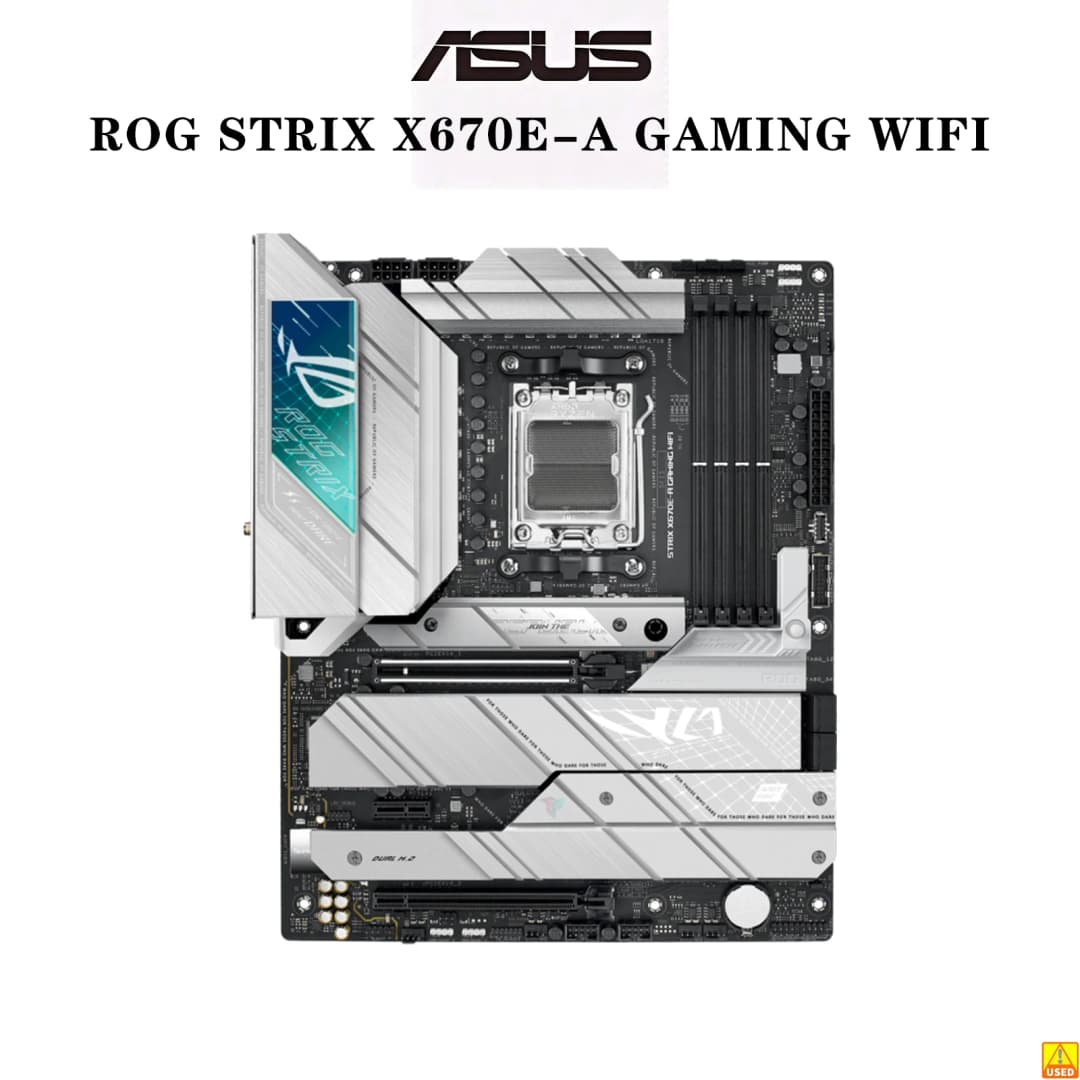 ASUS ROG STRIX X670E-A GAMING WIFI Motherboard Socket AM5 CPU DDR5 8000+(OC) Memory Chipset X670 ATX Mainboard - 5