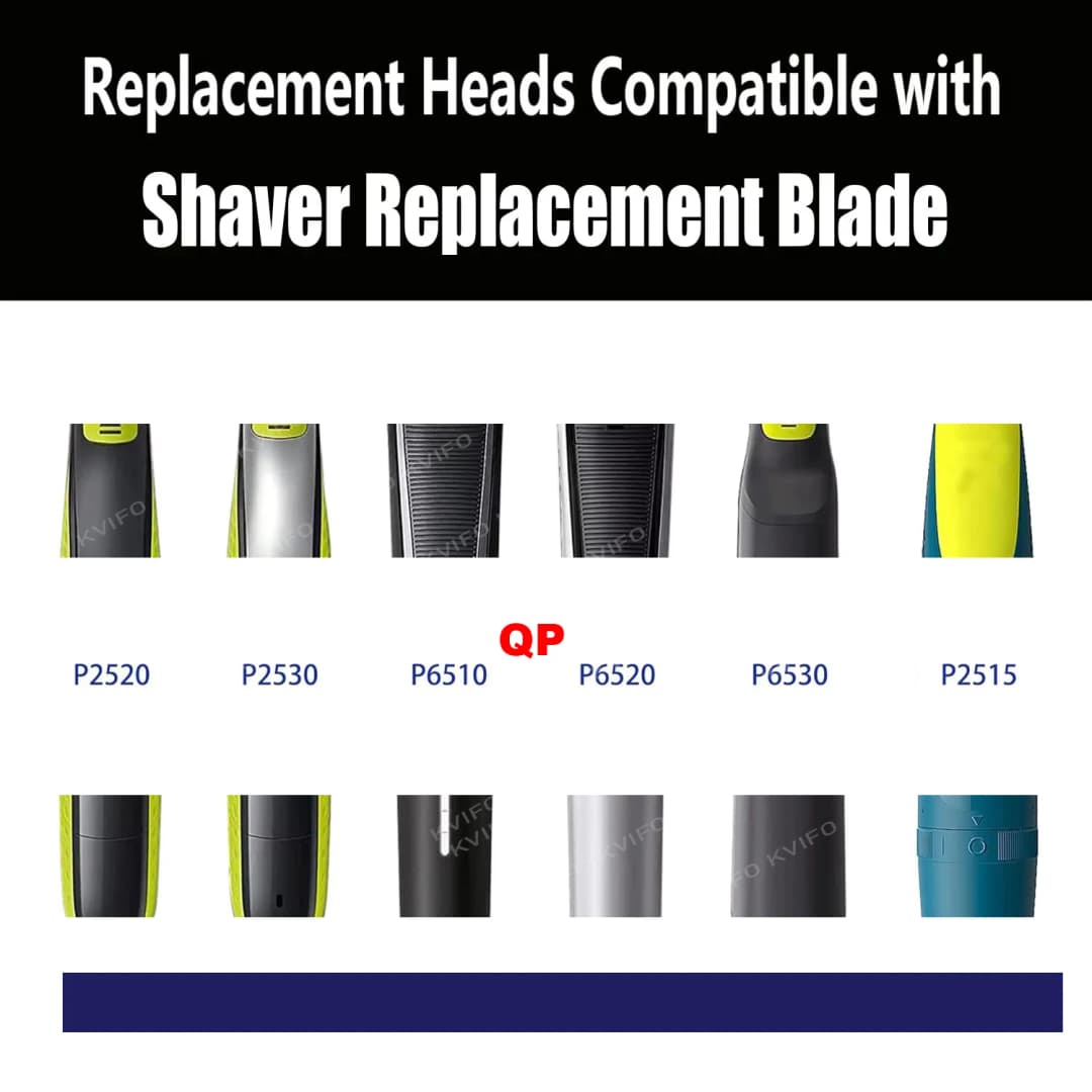 1-10 PCS for Oneblad&One blade Electric Trimmer Shaver Replacement Kit Attachment for QP2520/QP2530/QP2630/QP6510/QP6520/QP2523 - 2