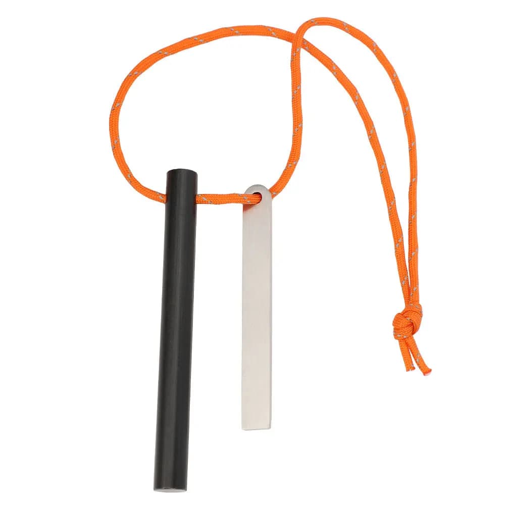 Outdoor Magnesium Rod Fire Starter with Scraper, Windproof Lighter Ignition Essential Survival Gear for Travel,Camping Emergency - 6