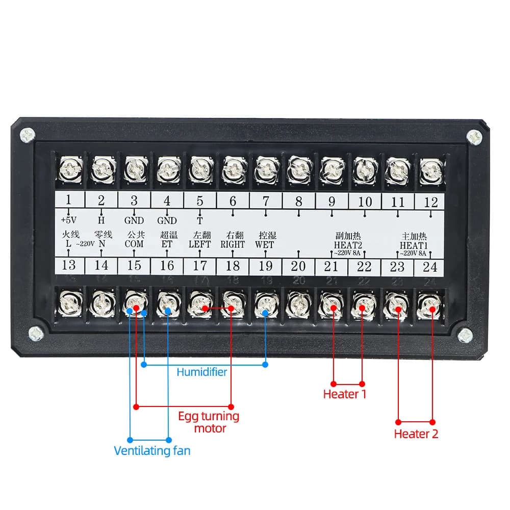 XM-18 Digital Egg Incubator Controller Multifunctional Thermostat Hygrostat Control with Temperature Humidity Sensor Probe - 2