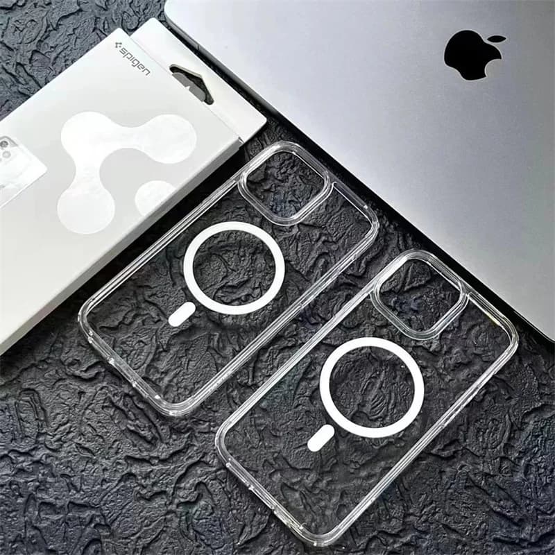 Spigen Ultra Hybrid MagFit TPU Anti Yellowing Case For iPhone 12 13 14 15 16 17 Pro Max 16Plus 17 Air For Magsafe Magnetic Cover - 2