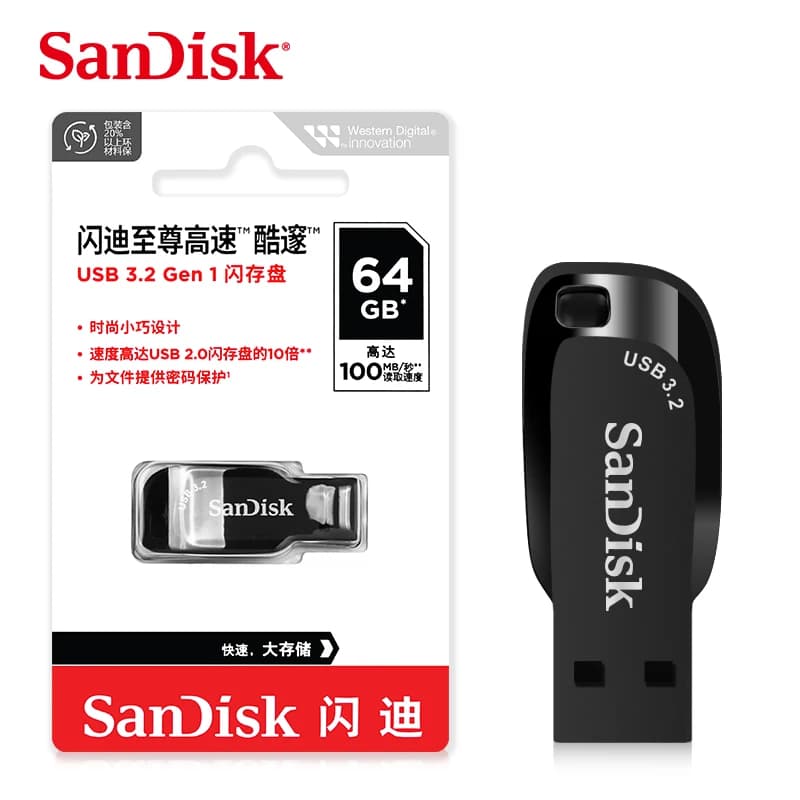 سانديسك CZ410 يو إس بي 3.0 بندريف ألترا شيفت فلاش درايف 128GB 64GB 32GB قلم درايف يو إس بي ذاكرة ستيك سيارة U ديسك فلاش ديسك - 4