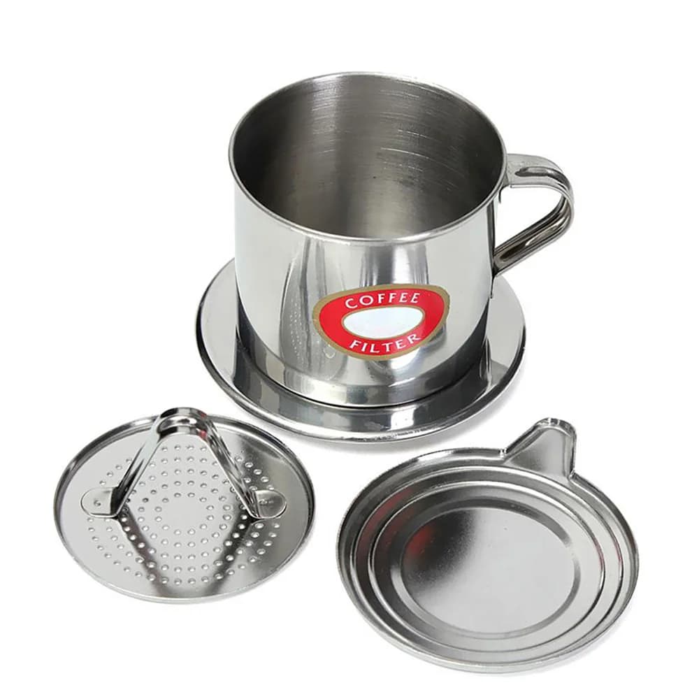 فلتر قهوة فيتنامي، فولاذ مقاوم للصدأ، فلتر قهوة فين، صانع قهوة فيتنامي تقليدي، أداة تحضير القهوة، إبريق محمول - 2