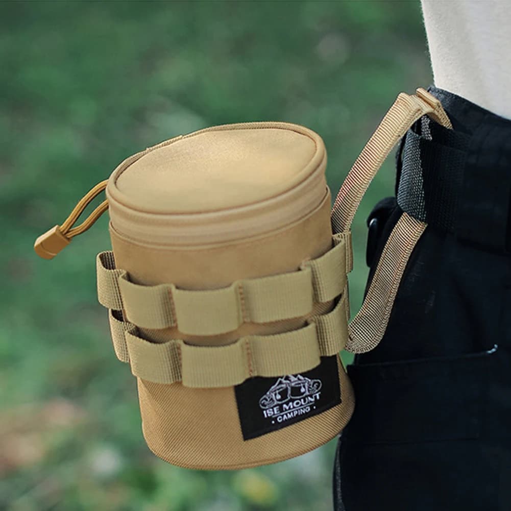 حقيبة تخزين أكواب ماء التخييم، حقيبة تخزين الأضواء المحمولة، منظم أدوات خارجية متعدد الوظائف من قماش أكسفورد 600D - 6