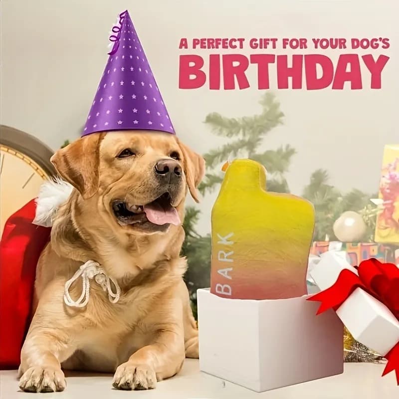 لعبة كلب محشوة Elfbark مع صافرة، ألعاب مضغ مقاومة للعض متينة للكلاب الصغيرة والمتوسطة والكبيرة، ألعاب حيوانات أليفة بصوت صافرة لطيف - 4