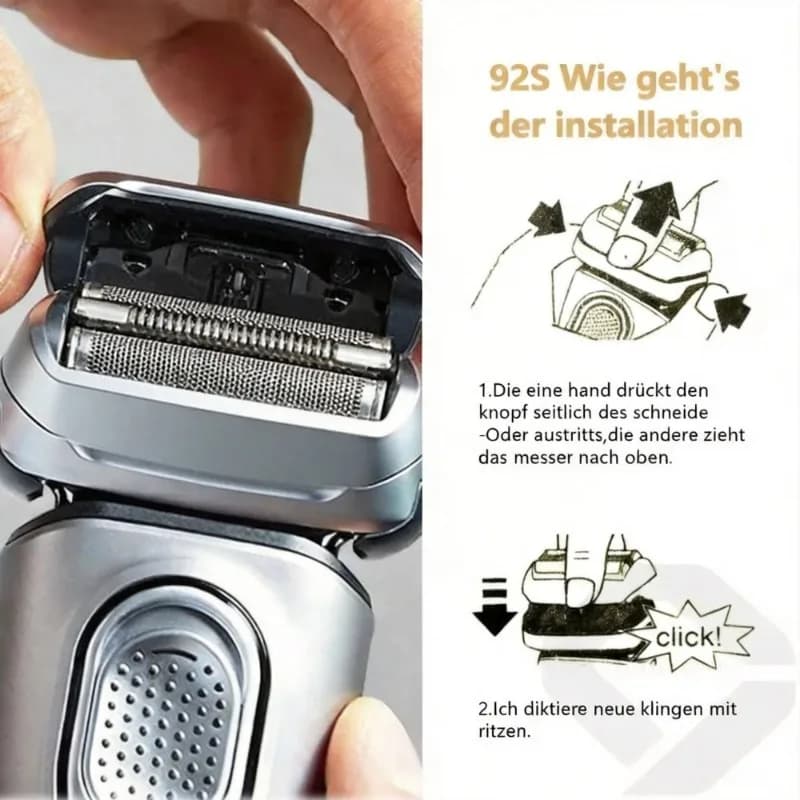 94M 92S Electric Replacement Head Shaving, For Braun Series 9/9Pro 94M Razor 9030S 9040S 9050CC 9070CC 9040s 9080cc 9093s 9095cc - 6