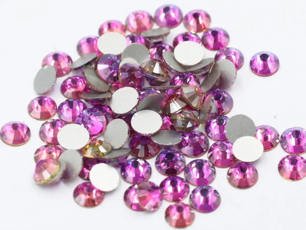 Multi colors SS3-SS30 Non Hot Fix Rhinestones flat back crystal strass glitter stone for DIY manicure 3D nail art fabric garment - 3