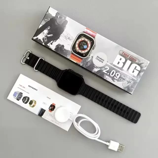 ساعة T900 Ultra الذكية بالجملة للرجال 49 ملم سلسلة 9 شاشة AMOLED بوصلة NFC مقاومة للماء لساعة Apple Watch IWO Ultra 9 - 3