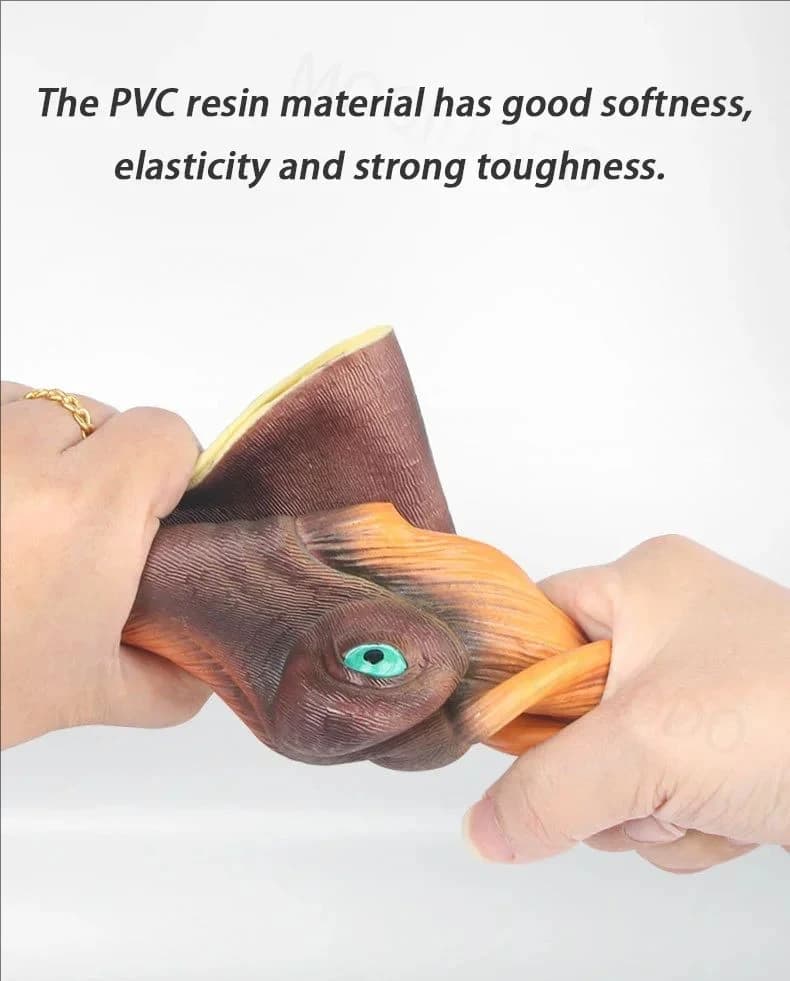 Pet Cat Dog Teasing Hand Puppets Dinosaur head Model Toy T-Rex Dino Jurass Shark Tiger Park Dolls Dinosaur Worlds Soft Plush Toy - 5