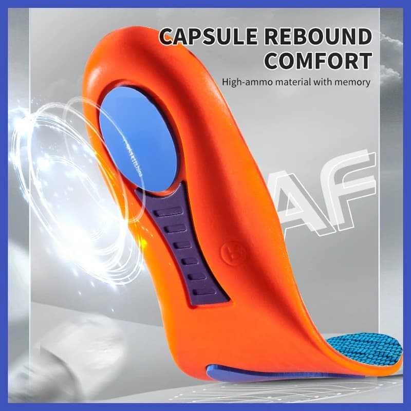 Orthopedic Insoles for Shoes Men Women Brand Arch Support Air Insole for Feet Shock-absorbing Baskets Sport Running Shoe Sole - 4