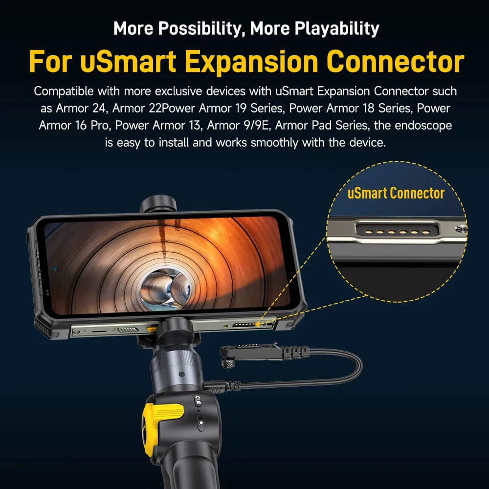 منظار Ulefone ثنائي الاتجاه 180 درجة دوار مقاوم للماء / لـ ARMOR 24 / Power Armor 19 Series / Power Armor 18 Series - 5