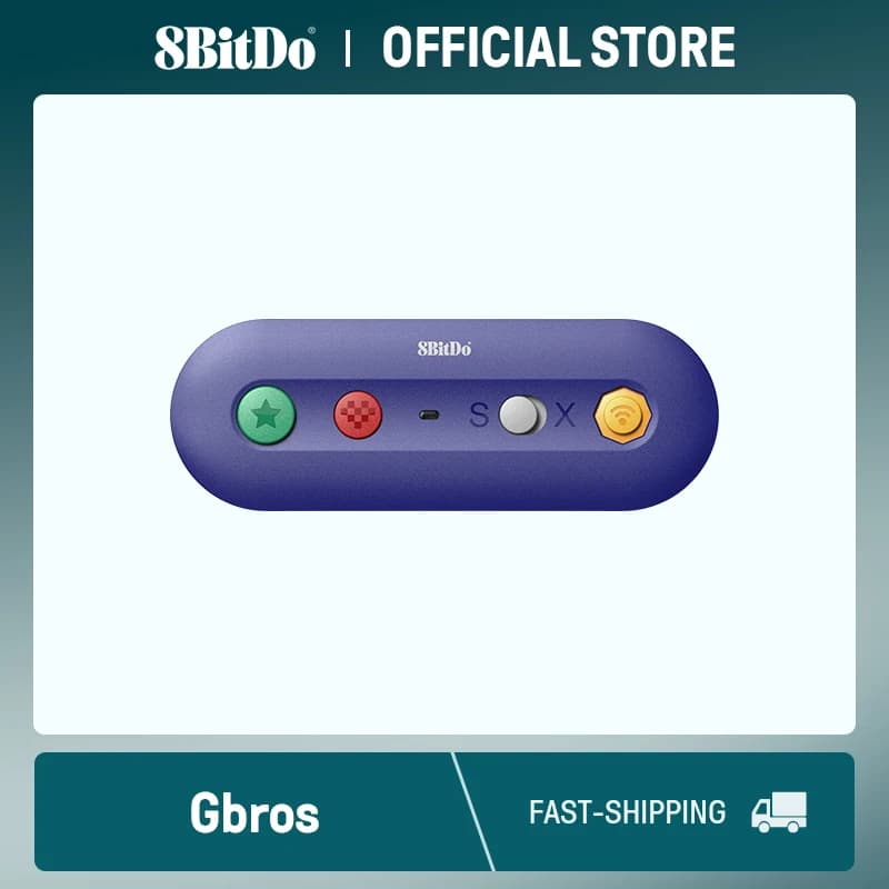 8bitDo محول لاسلكي GBros لNES SNES SF-C Classic Edition Wii Classic لسويتش Gamecube