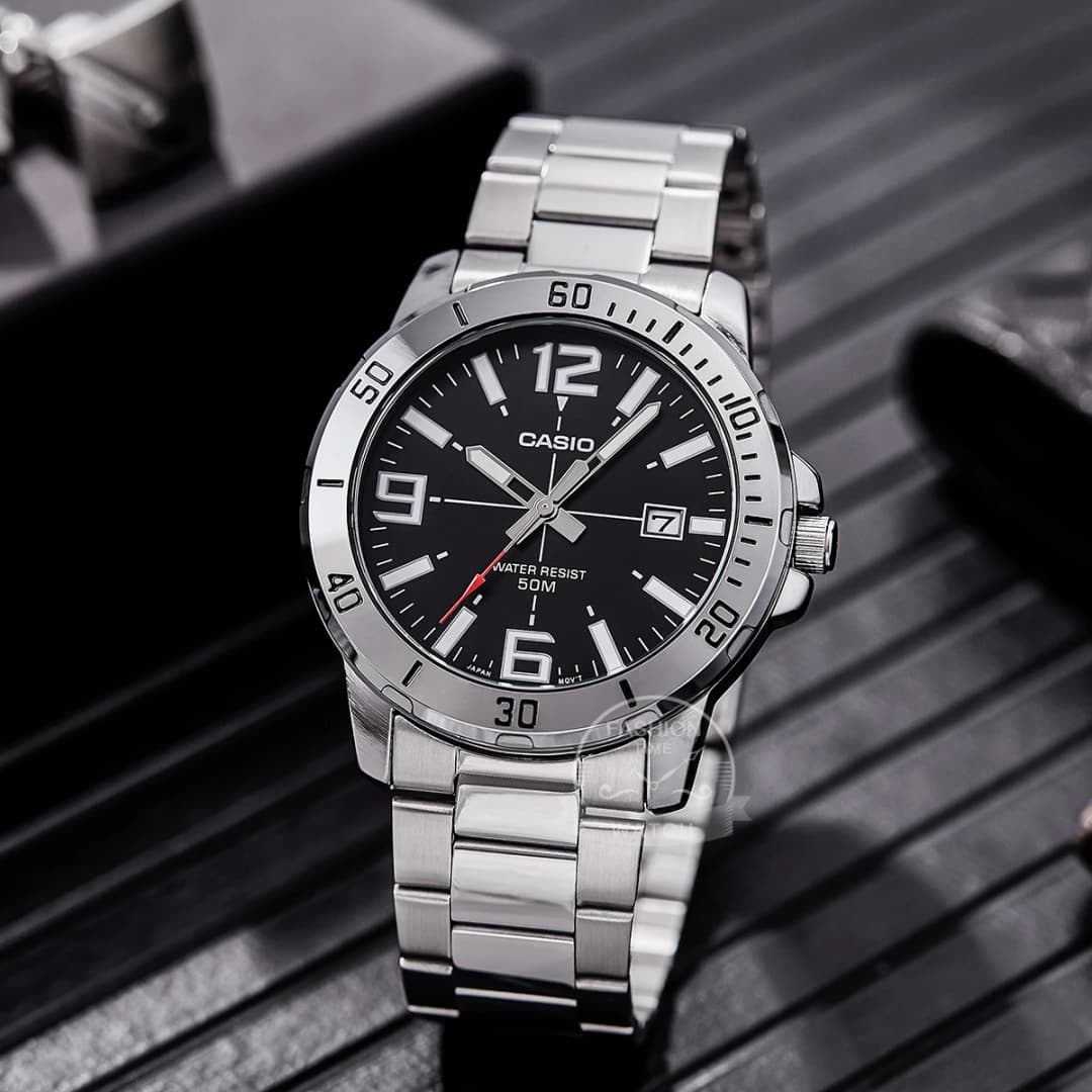 Casio Watch For Men Stainless Steel Bracelet Business styles  relogio masculino MTP-VD01D - 5