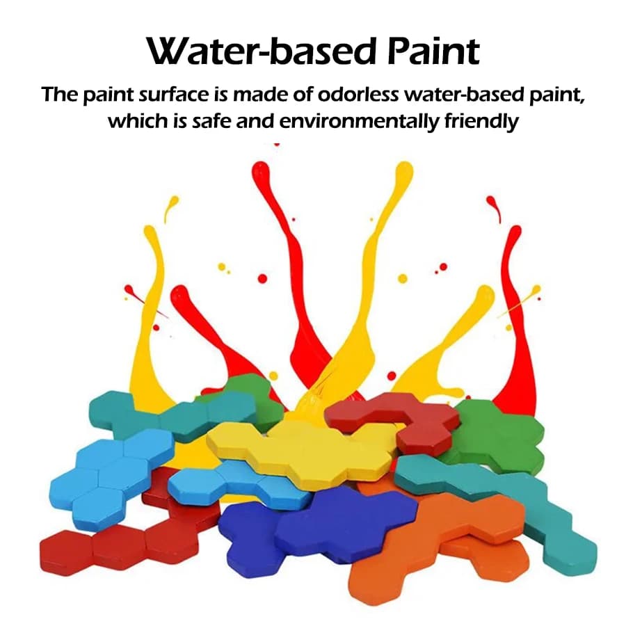 1 قطعة الألغاز الخشبية ألعاب تعليمية للأطفال أطفال مرحلة ما قبل المدرسة Tangram مجلس الدماغ الذكاء اختبار لعبة ألعاب مونتيسوري الهدايا - 4