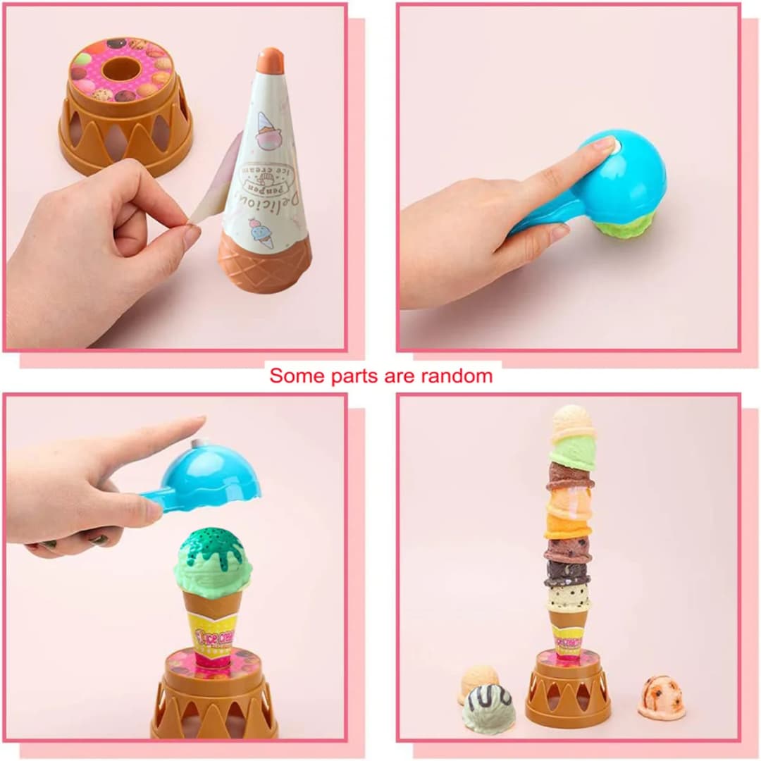 لعبة مطبخ محاكاة طعام للأطفال، آيس كريم، ألعاب تظاهرية، تعليمية، هدايا - 4
