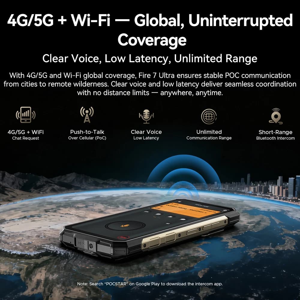 World premiere Doogee Fire 7 Ultra Rugged Phone 6.6" IPS Screen 64MP Octa-Core Smartphone 5G 32GB+256GB 13000mAh Android 15 NFC - 4