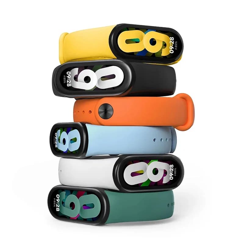 حزام ساعة لـ Xiaomi Mi Band 8-9 NFC سوار ملحقات الرياضة سيليكون Smartwatch معصمه correa Mi Band 8-9 النسخة العالمية - 3