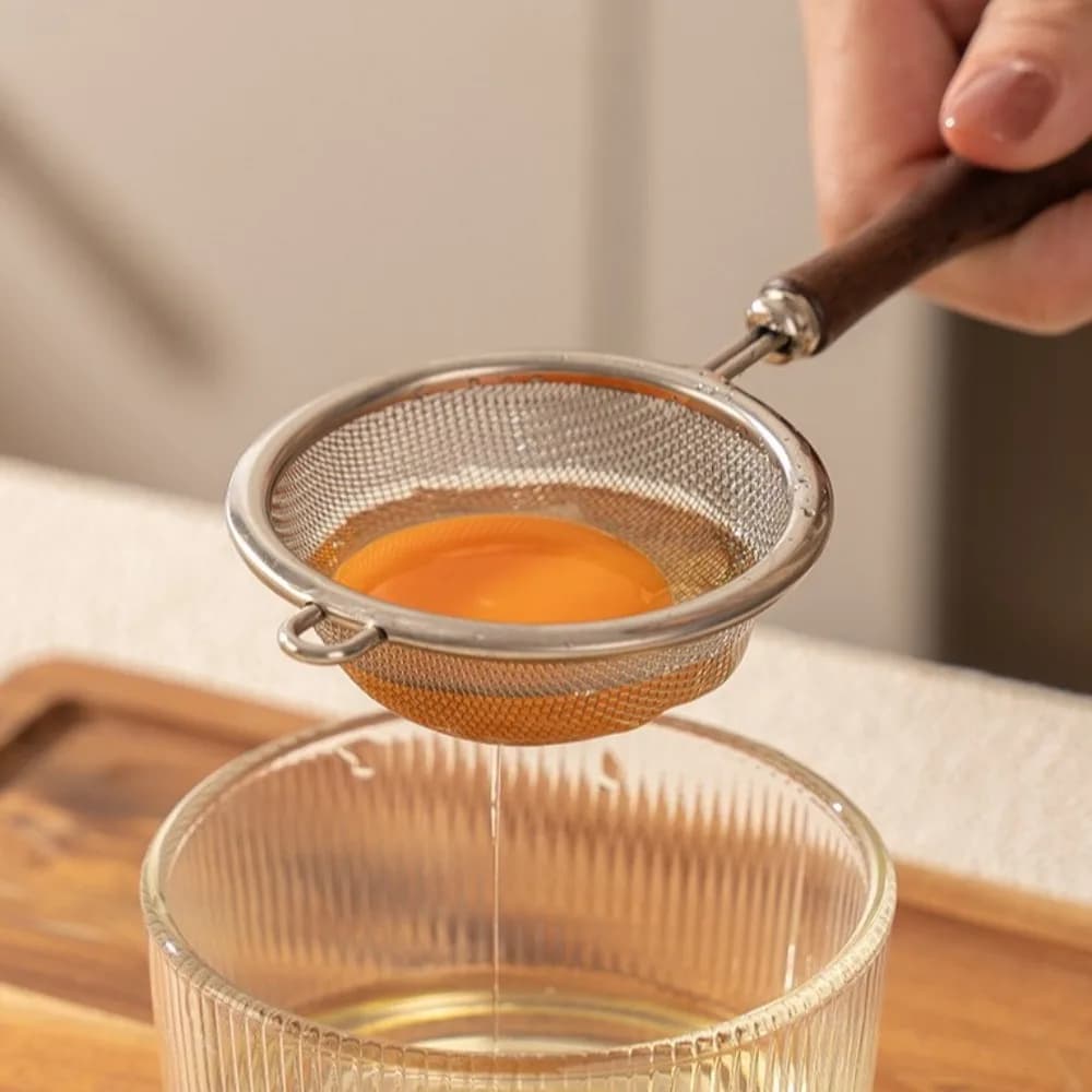 جديد الفولاذ المقاوم للصدأ ماتشا المغربل غرامة جدا شبكة الصدأ واقية مصفاة شاي سهلة التنظيف المغربل الغذاء الصغيرة للمطبخ - 4