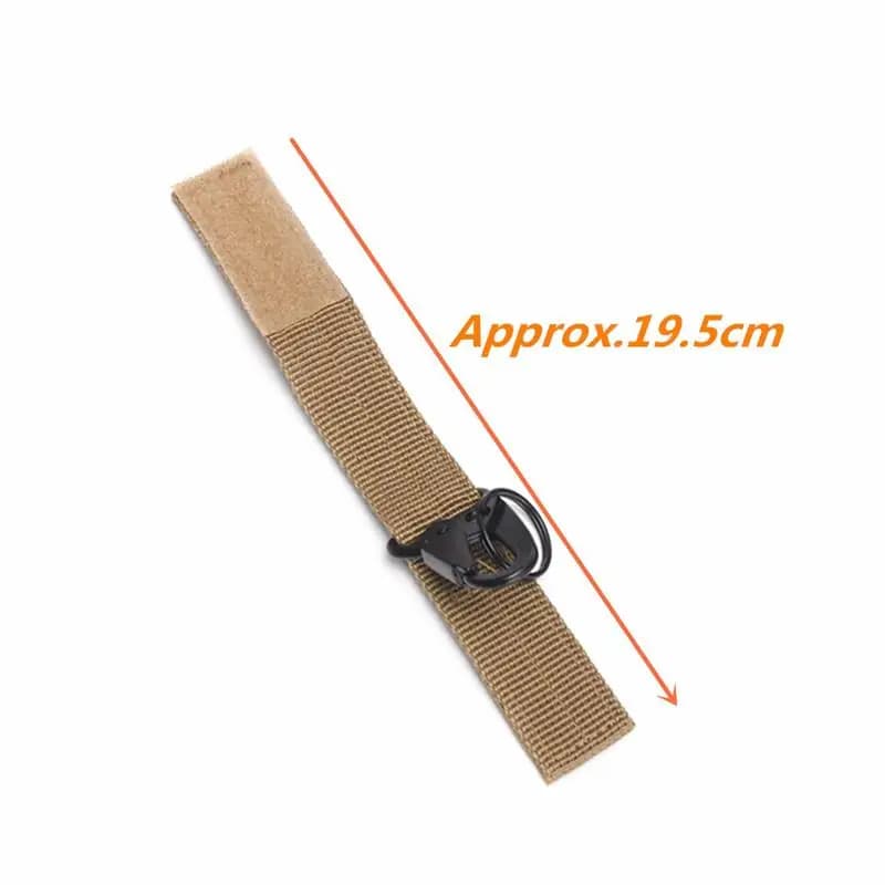 إكسسوارات حقيبة مفاتيح تكتيكية للتخييم في الهواء الطلق كارابينر مشبك حزام متعدد الوظائف من النايلون - 6