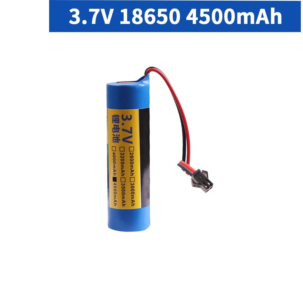 3.7V 4500mah 18650 Rechargeable Battery SM/XH2.54 PLUG For Rc Toys Helicopter Airplanes Car Boat Tank Gun Truck Lithium Battery - 5
