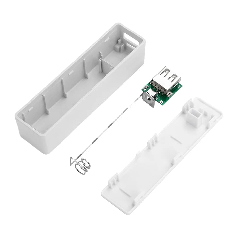 حافظة شاحن بطارية بنك طاقة تصنعها بنفسك ، طقم بنك طاقة محمول USB ، حقيبة تخزين ، صندوق إمداد طاقة متنقل ، قسم واحد ، - 5