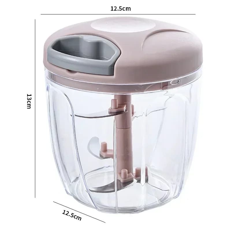 Crusher Vegetable Onion Cutter Kitchen Cooking Accessories 500/900ML Manual Meat Mincer Garlic Chopper Rotate GarlicPress - 6