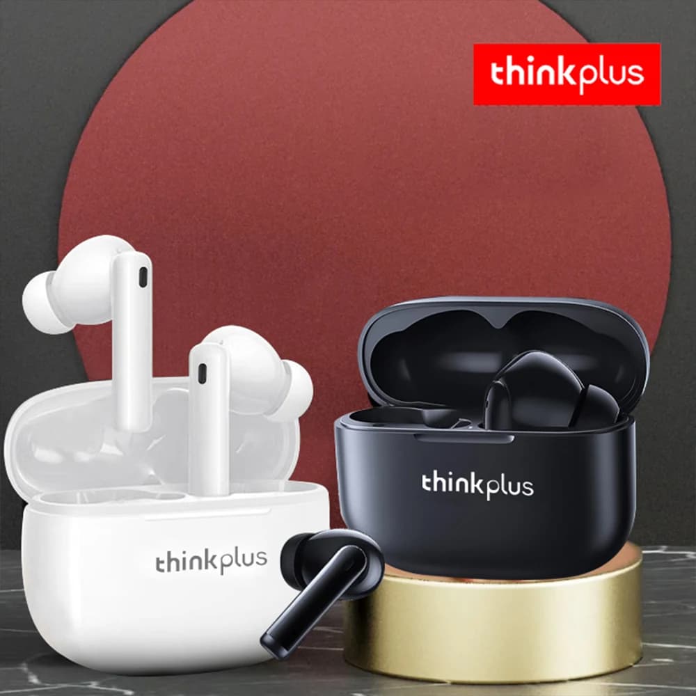 سماعات بلوتوث أصلية من Thinkplus، سماعات أذن لاسلكية مع ميكروفون وتحكم باللمس ستيريو HiFi