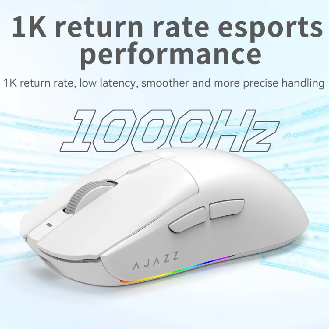 AJAZZ AJ139 V2 MC Wireless Gaming Mouse PAW3311 12000DPI 66g Lightweight 3-Mode RGB Magnetic Charging Macro for PC Laptop Gamer - 2