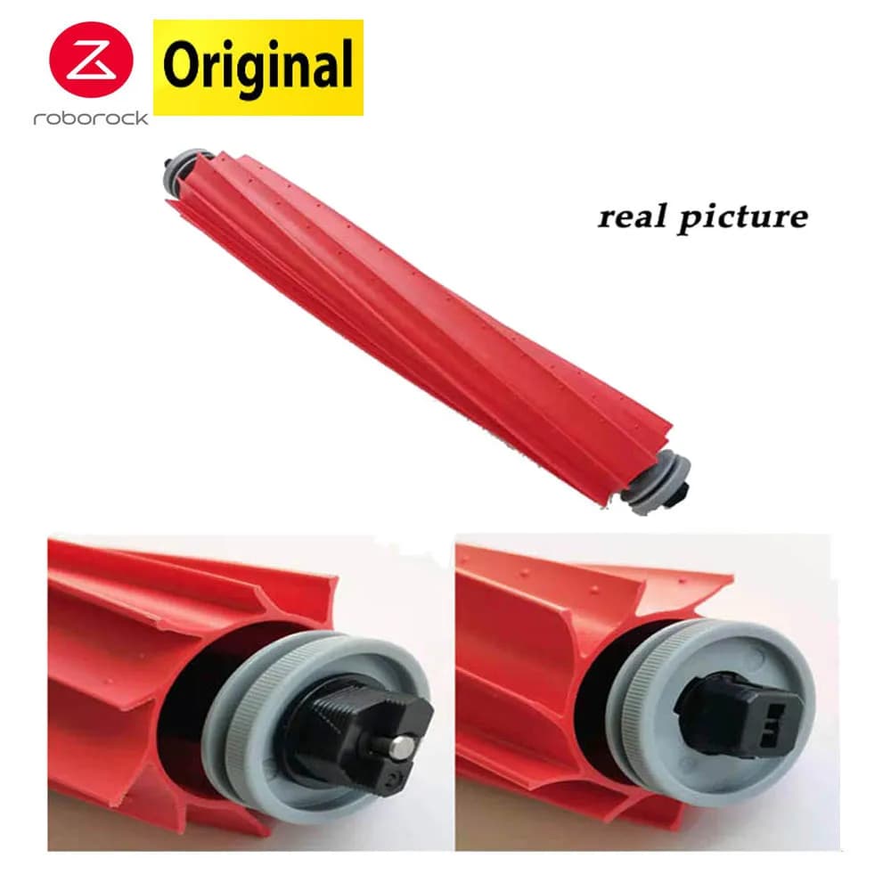 Original Roborock S7 Q7 Rubber Main Brush Parts Detachable Roll Brush For S7Pro Q7Max S7MaxV Ultra Robot Vacuum Cleaner Brushes - 3