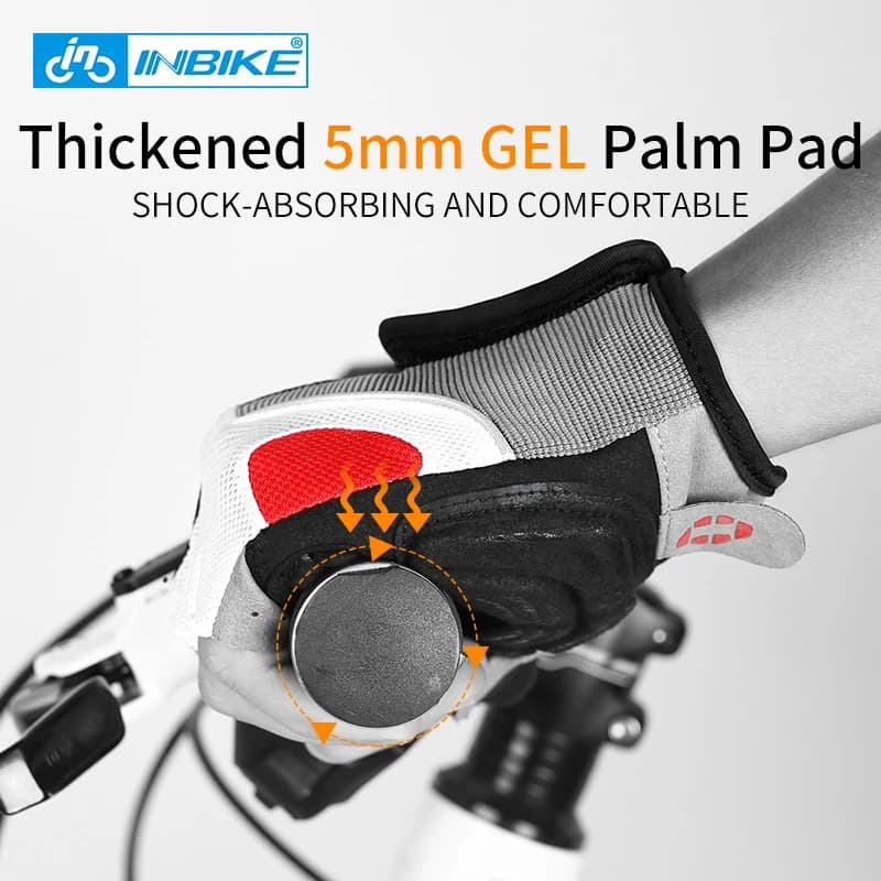 INBIKE Shockproof GEL Pad Cycling Gloves Half Finger Sport Gloves Men Women Summer Bicycle Gym Fitness Gloves MTB Gloves IF239 - 3