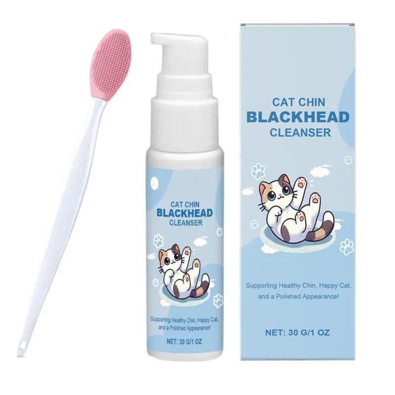 30g Pet Chin Cleaner Blackhead Cleaning Lotion Pet Chin Acne Care Brush Grooming Supplies Tooth Stain Remover For Dogs Cats - 2