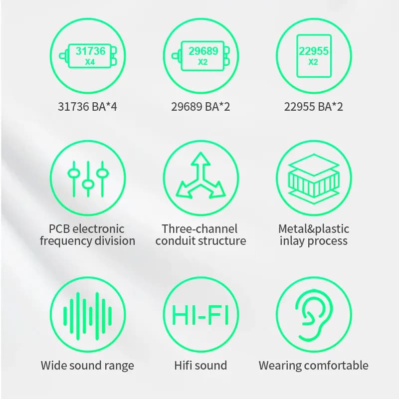 KZ AS16 Pro In Ear Wired Earphones 16BA Balanced Armature HIFI Bass Monitor Headphones Noise Cancelling Earbuds Sport Headset - 4
