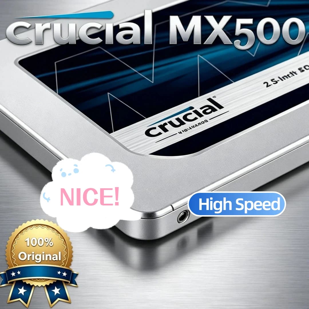 قرص صلب داخلي عالي السرعة Crucial SSD MX500 بسعة 240 جيجابايت و500 جيجابايت و1 تيرابايت و2 تيرابايت و3D NAND SATA 2.5 بوصة لقرص صلب للابتوب