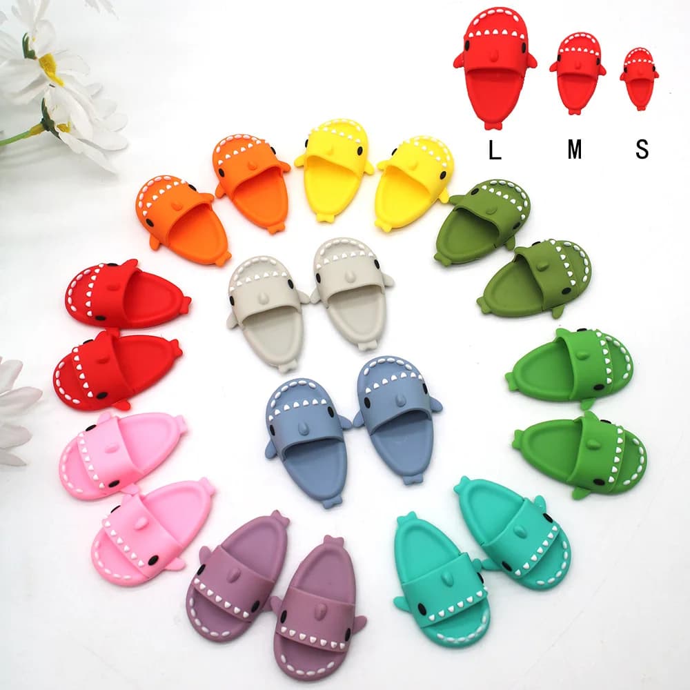 أحذية صغيرة للهامستر، نعال على شكل دب ذهبي، نعال على شكل قرش لطيف، ملابس تنكرية، إكسسوارات للحيوانات الصغيرة - 6