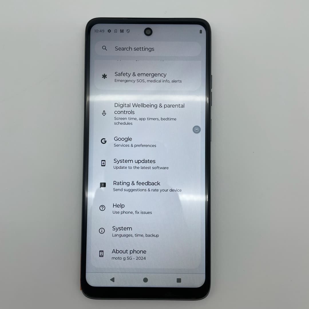 Original Unlocked Motorola Moto G (2024) 5G XT2417 Fingerprint Bluetooth 5000mAh 50MP Mobile Phone 6.6 inches 128GB 4GB RAM - 2