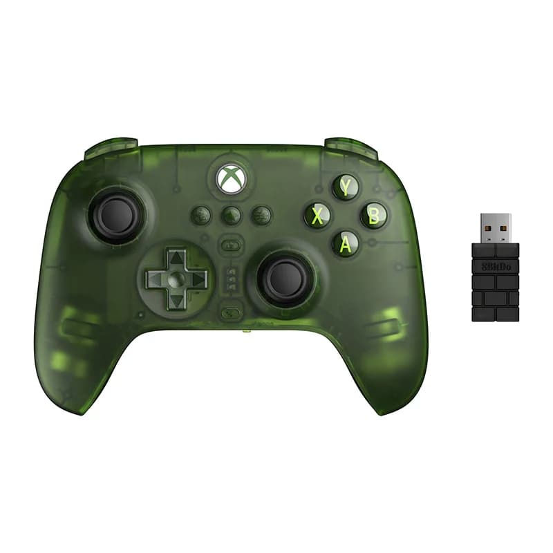 8BitDo وحدة تحكم ألعاب Ultimate 3-mode لXbox، عصي تحكم بتأثير هول، متوافقة مع Windows، وأندرويد - لون اليشم - 4