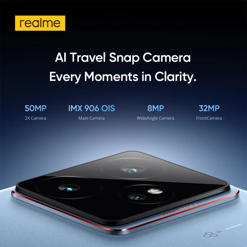 realme GT 7 5G Smartphone Dimensity 9400e Chipset 7000mAh Battery 120W Charge 6.78" 120Hz AMOLED Display 50MP Sony OIS Camera - 5