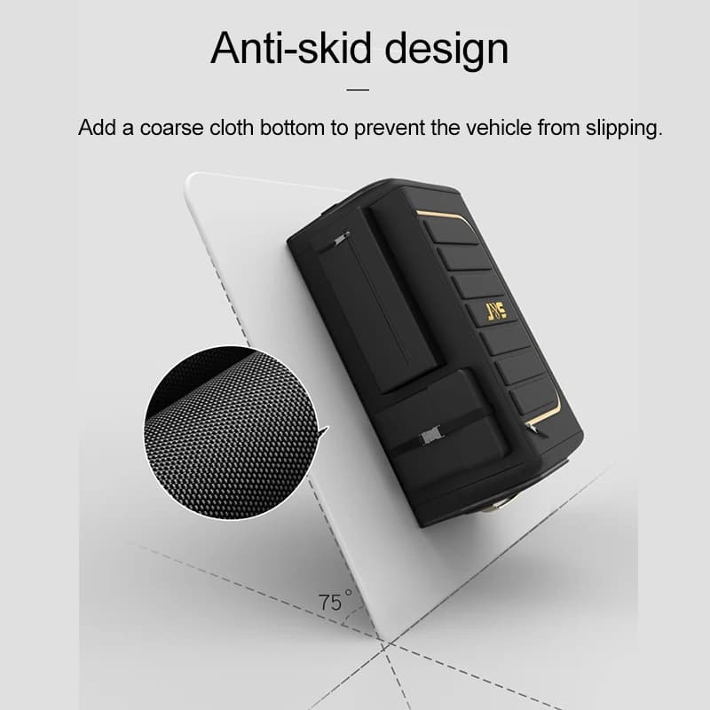 منظم تخزين صندوق سيارة مع غطاء، منظم صندوق سيارة عالمي، صندوق تخزين من قماش أكسفورد، سعة 70/40 لتر - 6