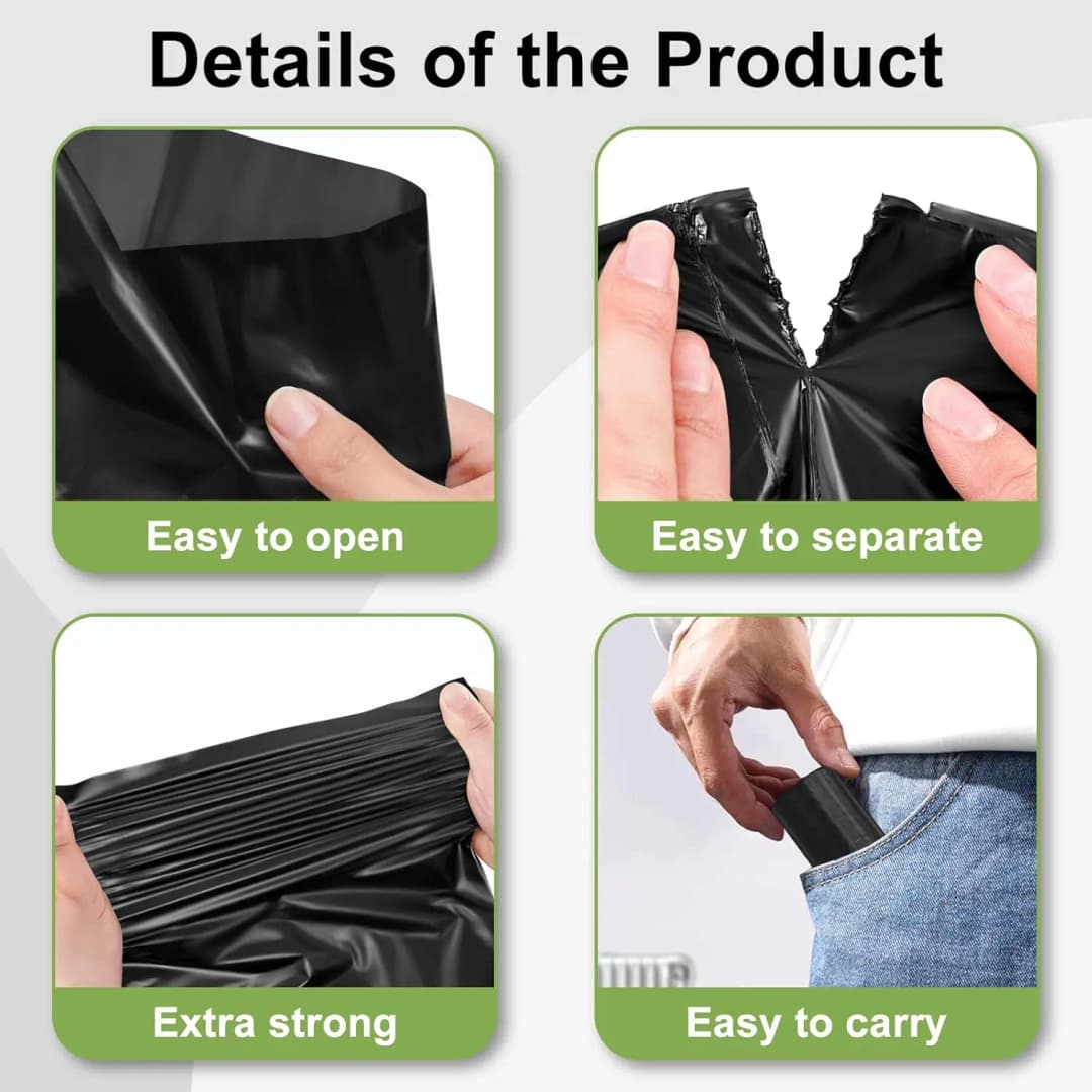 Dog Poop Bags Portable Pet Waste Bags Durable And Leak Proof Dog Garbage Bags With Dispenser Pet Cleaning Supplies For Outdoor - 4