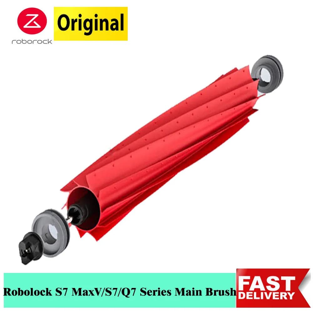 Original Roborock S7 Q7 Rubber Main Brush Parts Detachable Roll Brush For S7Pro Q7Max S7MaxV Ultra Robot Vacuum Cleaner Brushes - 2